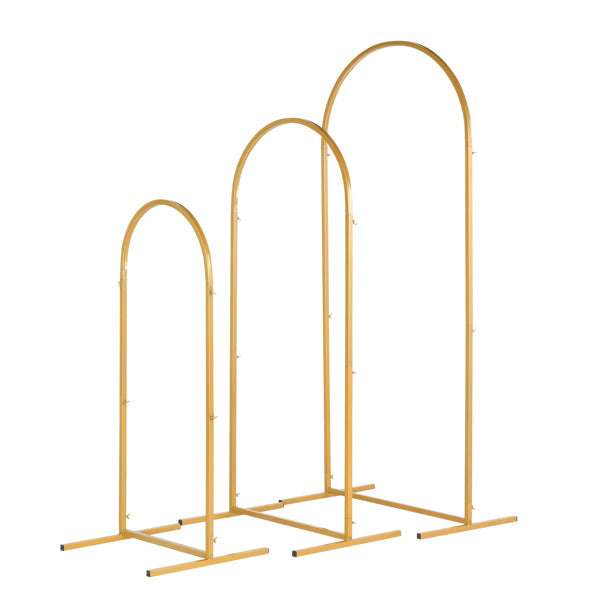 Three-Piece Set Wedding/Balloon set up Arc Gold