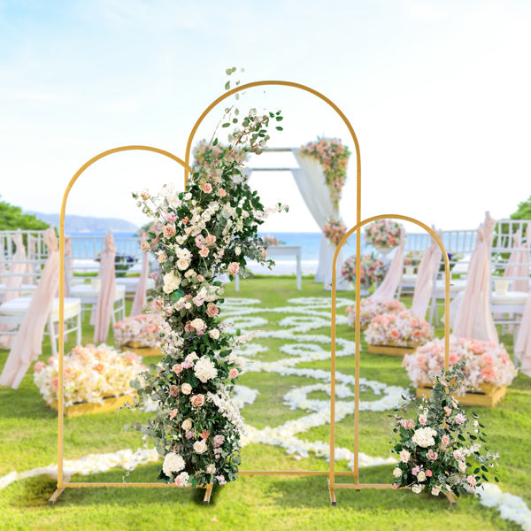 Three-Piece Set Wedding/Balloon set up Arc Gold