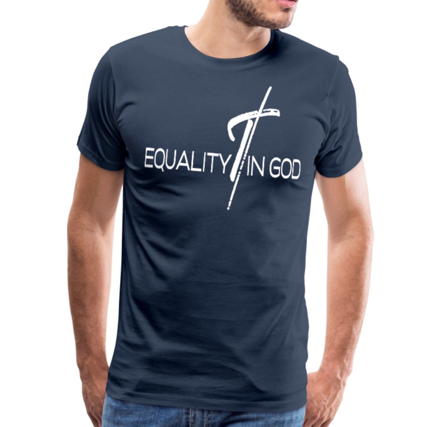 Equality In God Graphic Text Mens T-Shirt