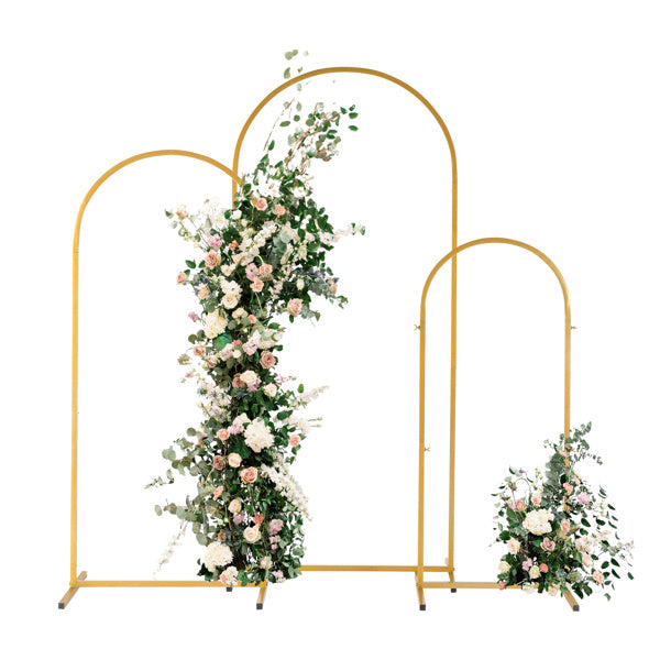 Three-Piece Set Wedding/Balloon set up Arc Gold