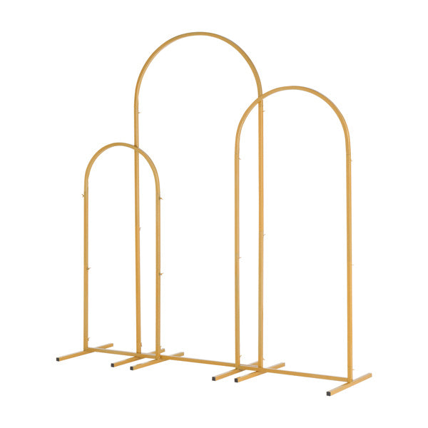 Three-Piece Set Wedding/Balloon set up Arc Gold